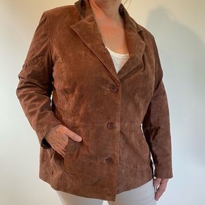 Brown Suede Leather Jacket